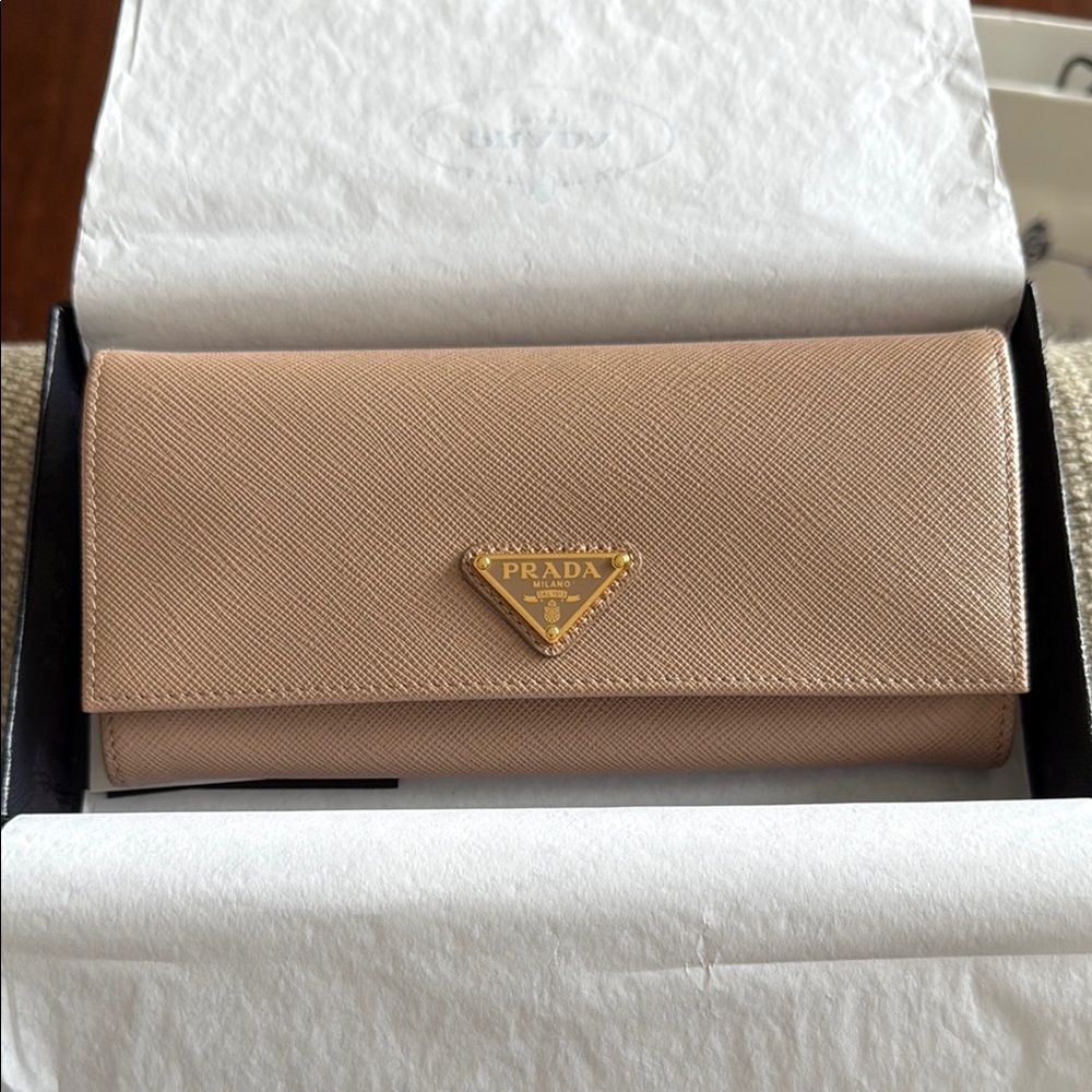 Prada Large Saffia Leather Wallet